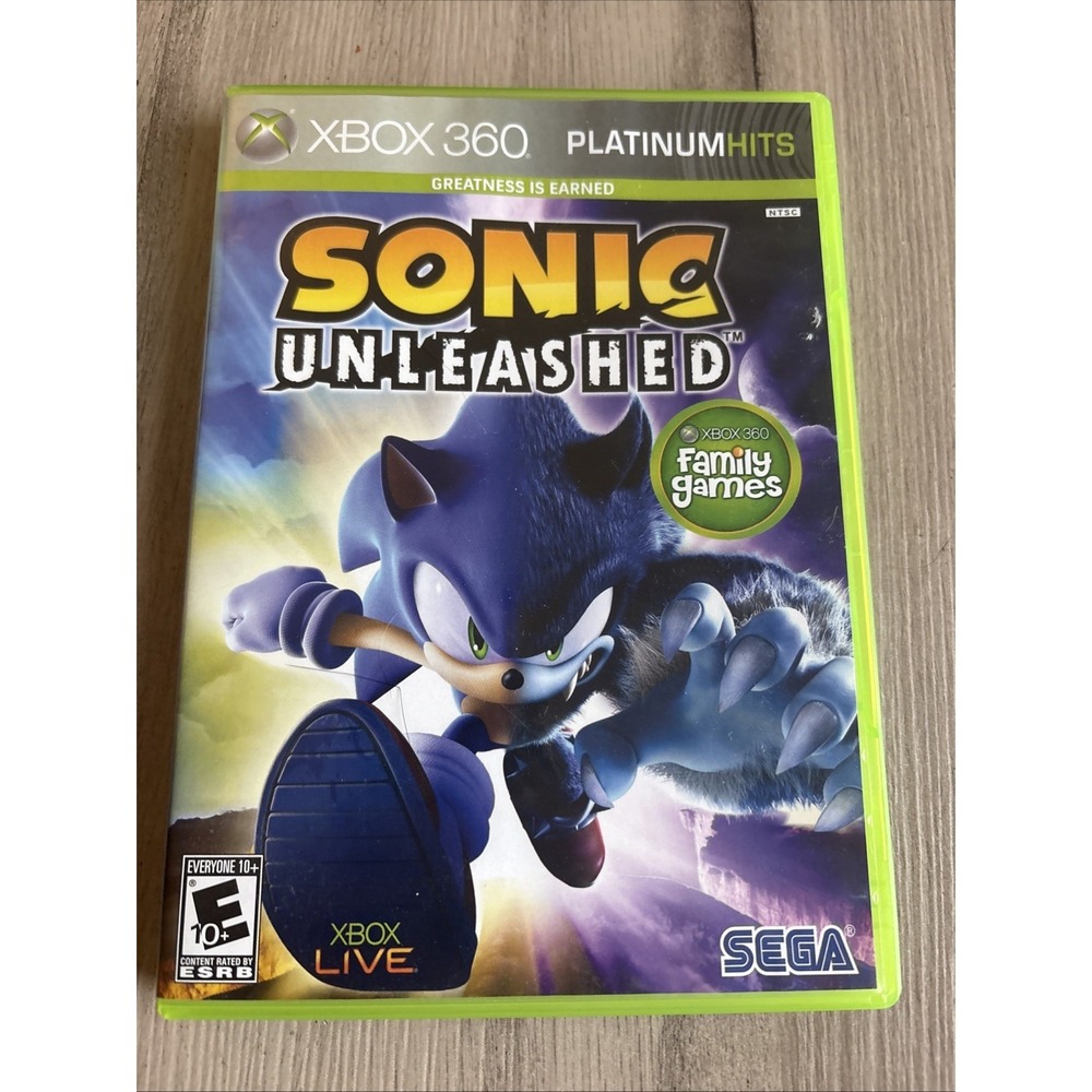 Sonic Unleashed Xbox 360 - Tested and Working - Manual Included, Good Condition